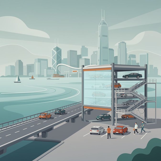 L'aéroport international de Hong Kong lance le service « Park & Visit » permettant aux conducteurs de la Grande Baie de se garer au poste-frontière du pont et de visiter Hong Kong.