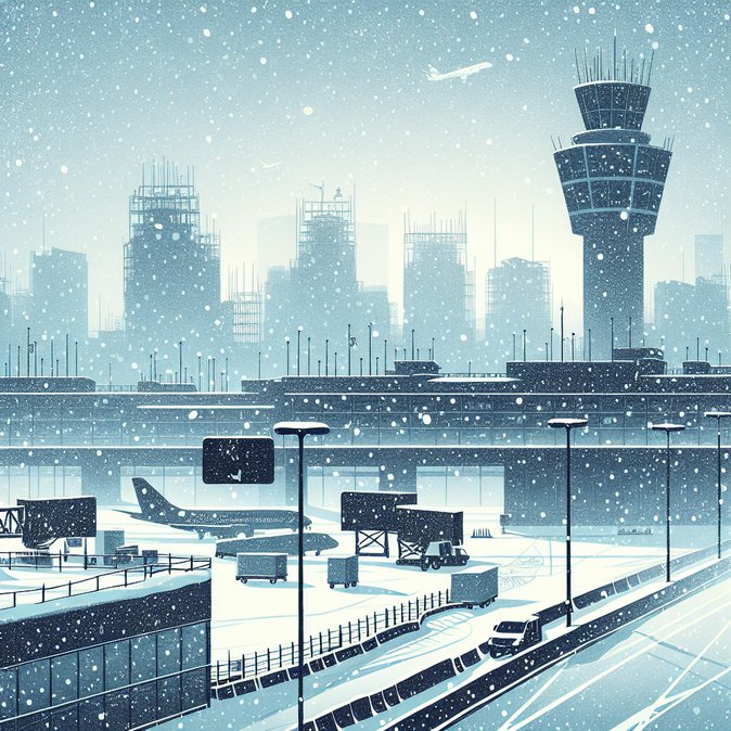 Snowstorm and Staffing Shortages Disrupt More Than 1,600 Flights at UK Airports