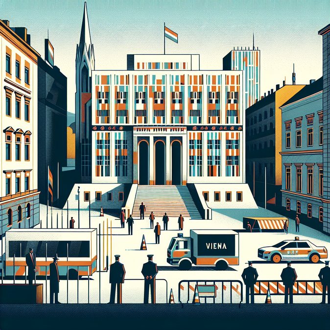 Vienna police step up security around U.S. and Iranian embassies, warn of access delays for travellers