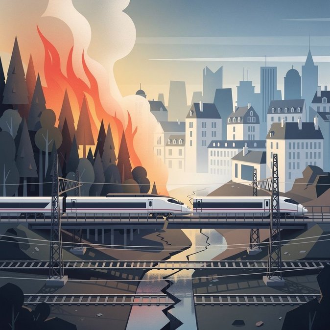 Incendio forestal en Fontainebleau provoca retrasos de seis horas en el TGV; la línea París–Lyon vuelve lentamente a la normalidad