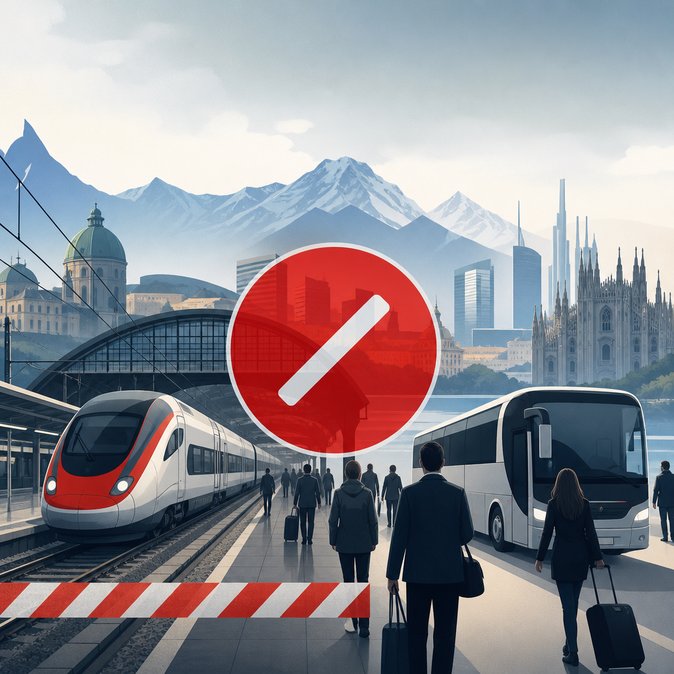 Italian general strike knocks out cross-border rail links, Swiss travellers warned
