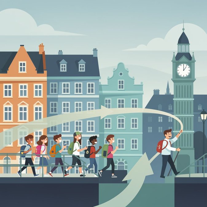 Lanzamiento del Programa de Viajes Escolares Reino Unido-Alemania: Hoy Comienza el Viaje en Grupo Sin Visa para Estudiantes