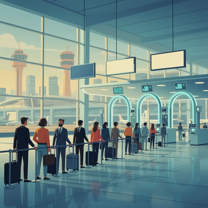Live-Daten zeigen, dass die Wartezeiten bei der Passkontrolle am Pariser Flughafen CDG heute Morgen im Durchschnitt 37 Minuten betragen.