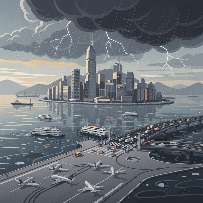 Alerte aux orages violents : perturbations possibles des vols et des déplacements transfrontaliers à Hong Kong aujourd’hui