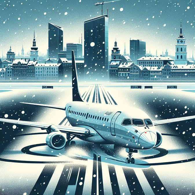 LOT航班LO771在维尔纽斯滑出滑行道，扰乱华沙-波罗的海重要商务航线