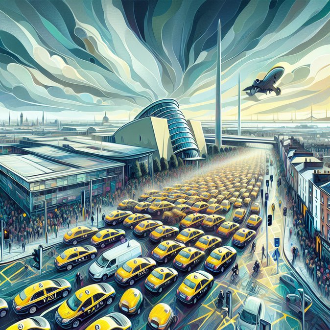 Dublin taxi drivers pause six-day protest over Uber fixed fares, easing threat of airport disruption