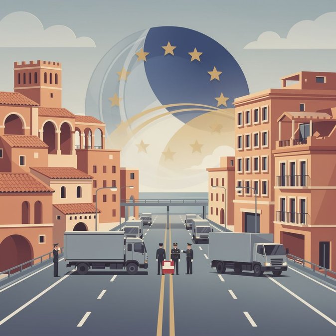 La Première ministre italienne Meloni défend la suspension temporaire de l’espace Schengen avec l’Espagne, soulevant des questions pour le transport routier tchèque