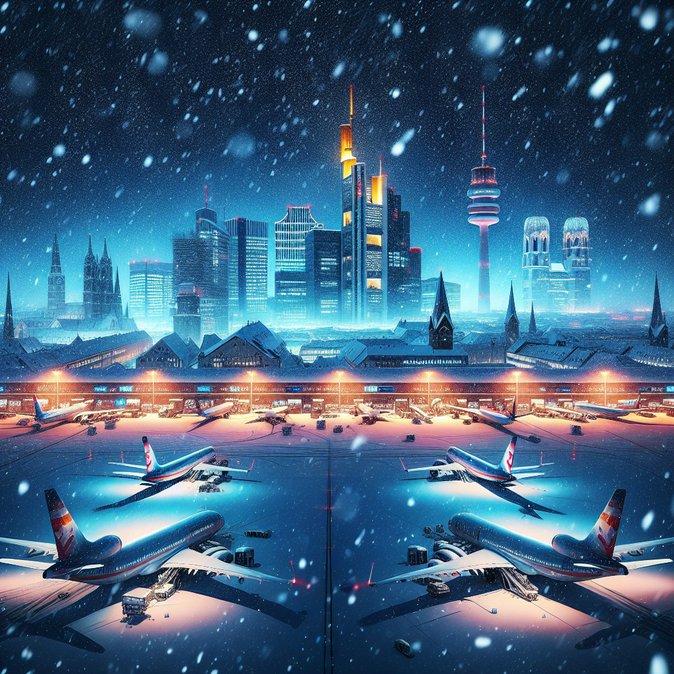 Snowstorm strands 600 passengers overnight on Munich airport tarmac