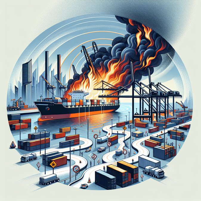 Drone strike ignites fires at Port of Fujairah; Indian logistics providers activate contingency routing