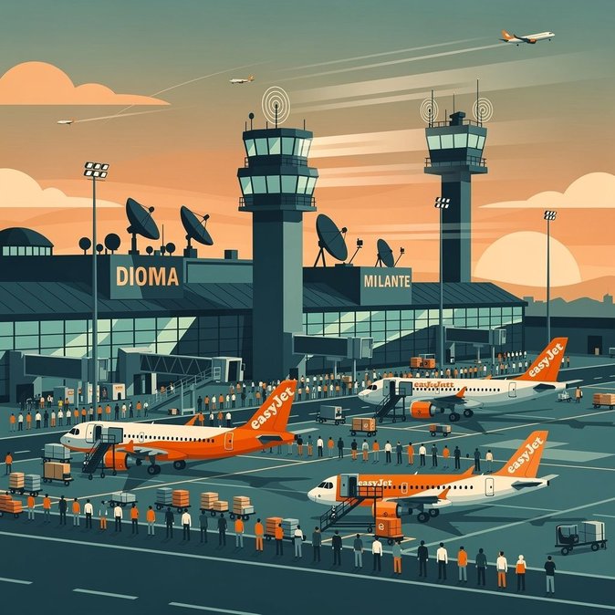 Huelgas de 18 horas de EasyJet y control aéreo paralizan el tráfico aéreo italiano el 13 y 14 de junio