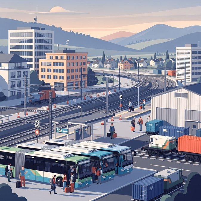 Trabajos de verano en las vías de Friburgo cortan enlaces ferroviarios regionales clave y activan servicio de autobuses sustitutivos