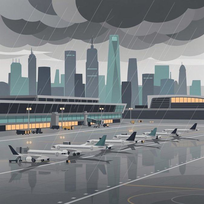 Shanghai Pudong y Hongqiao cancelan 653 vuelos debido a tormenta que azota la ciudad