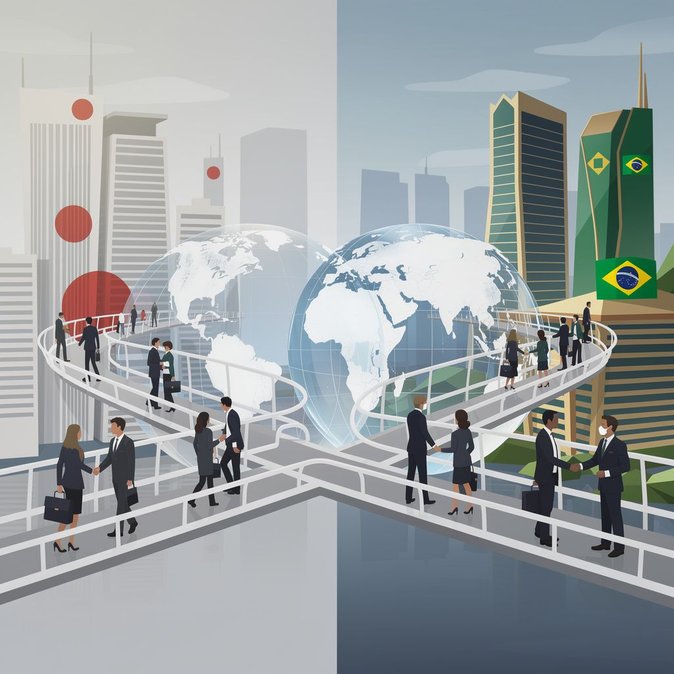 Japón y Brasil inician negociaciones sobre el pacto económico Japón-MERCOSUR y acuerdan profundizar el diálogo sobre movilidad