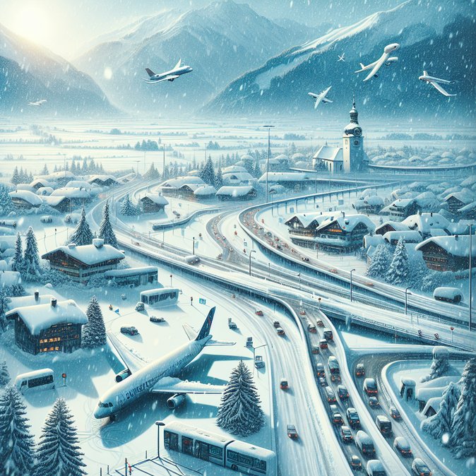 Snowstorm across Central Europe forces airlines to cancel Munich–Vienna and Munich–Graz flights