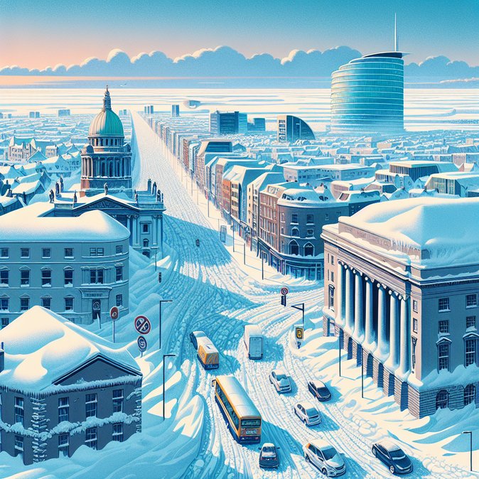 Met Éireann issues heavy-snow alert for Dublin as Arctic front threatens travel chaos