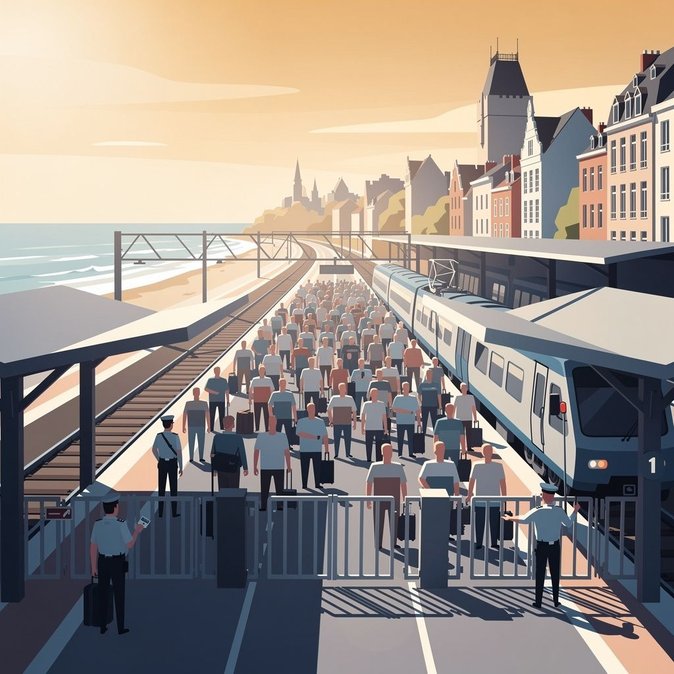 SNCB activates “Plan Affluence” as heat drives record crowds to Belgian coast