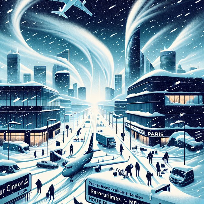 Paris airports cancel 140 flights amid heavy snow; travellers urged to check rights under EC 261