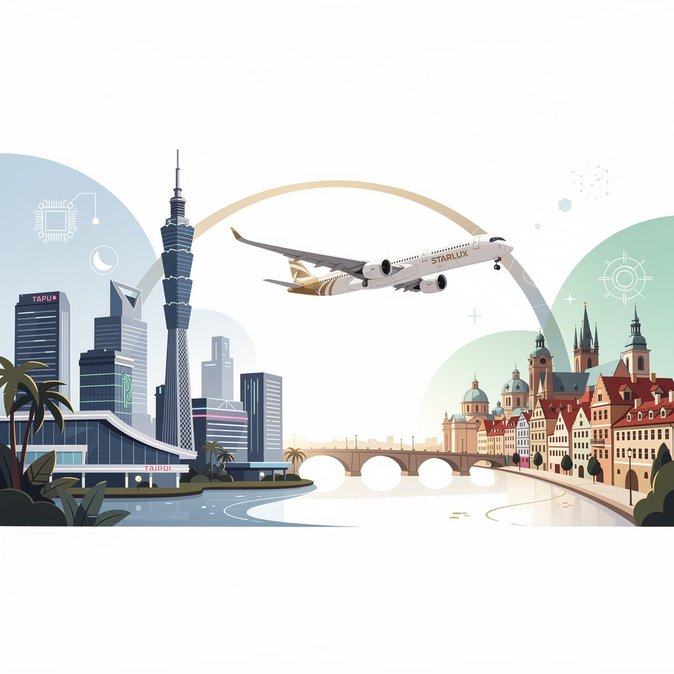 STARLUX Airlines inaugura su primera ruta europea, conectando Praga y Taipéi