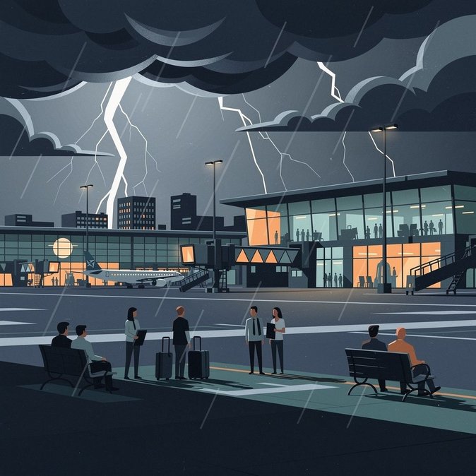 Tempestades fortes cancelam 70 voos e desviam 30 no aeroporto de Zurique