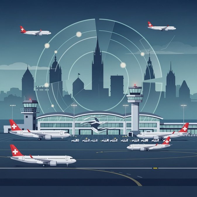 L’espace aérien suisse presque revenu à la normale après une panne radar, mais une limite de capacité de 20 % reste en vigueur pendant 24 heures