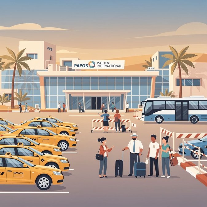 Les chauffeurs de taxi de l'aéroport de Pafos menacent de faire une grève illimitée et avertissent d'un blocage du parking.