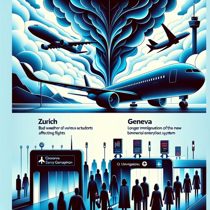 Swiss Airport Delays Ripple Across Europe as New Border Checks Bite