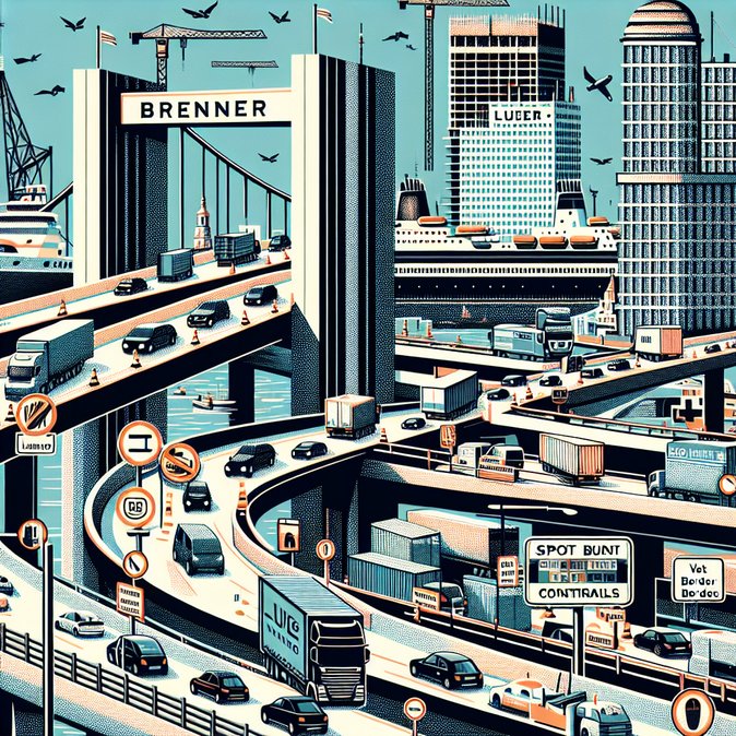 Holiday traffic and border checks trigger long delays on Austria’s Brenner corridor