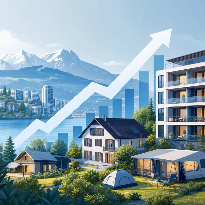Foreign visitors lift Swiss ‘alternative’ lodging to record 18 million nights