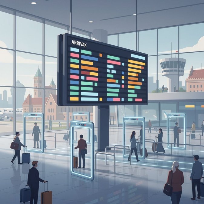 El Aeropuerto Chopin de Varsovia Gestiona Más de 260 Vuelos con Retrasos Mínimos tras la Implementación Completa del EES