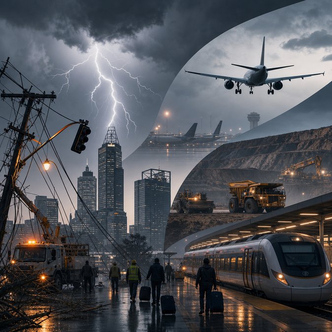 Perth Storm Knocks Out Power and Floods Roads, Forcing Corporates to Re-route FIFO Rosters