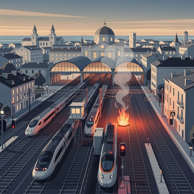 Incendio eléctrico en Marsella detiene rutas clave de la SNCF, causando retrasos en el sureste de Francia