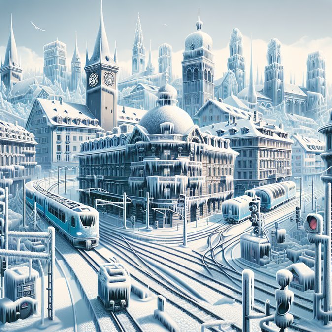 Deep Freeze Disrupts Swiss Rail Network as Temperatures Plunge to –28 °C