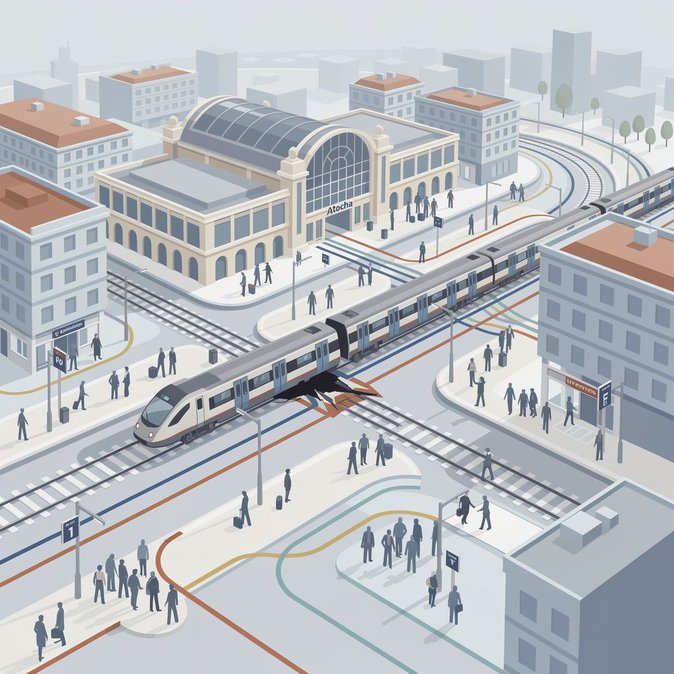 Les navetteurs madrilènes perdent la liaison directe avec Atocha : Renfe ferme la ligne Cercanías C-5 entre Villaverde Alto et Embajadores (23 juillet – 16 août)