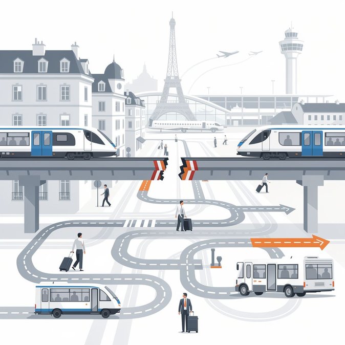RER B线中段关闭两周进行工程大修，减少前往戴高乐机场的铁路通行能力