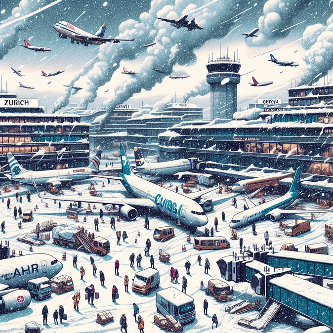 Winter storm triggers over 4,100 flight delays across Europe—Zurich and Geneva among hardest-hit