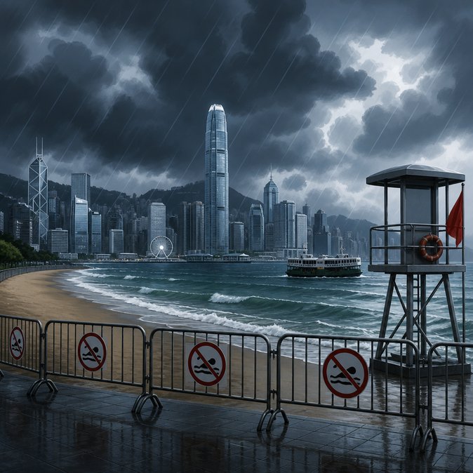 Strong monsoon signal and red-flag beach closures create weekend travel advisory for Hong Kong visitors