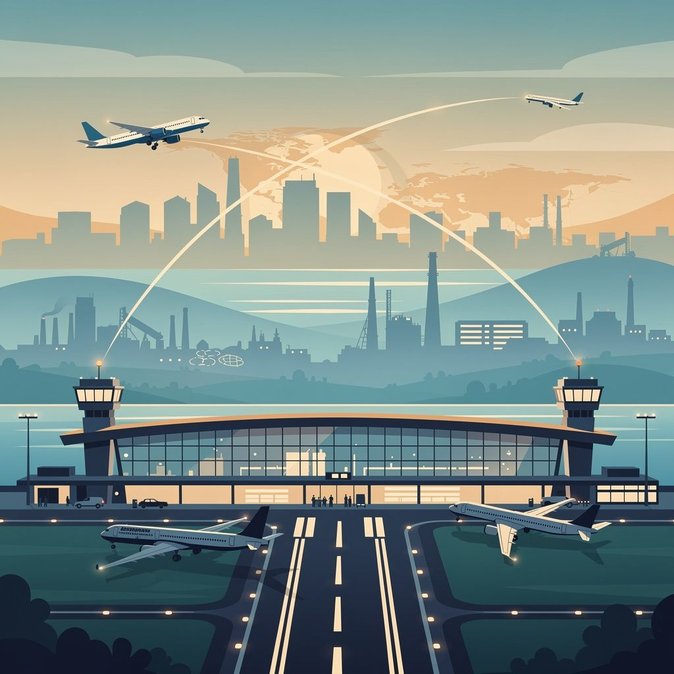 El aeropuerto de Bhogapuram, de nueva construcción, aprobado como el más reciente punto de control internacional de inmigración en India