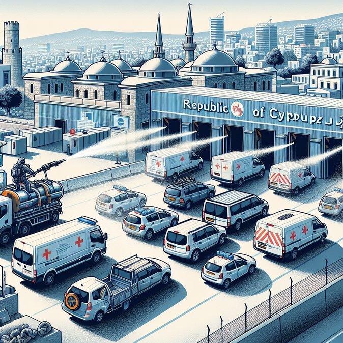 Vehicles disinfected at Cyprus crossing points as foot-and-mouth controls tighten