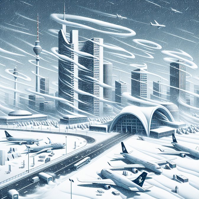 Winter storm triggers 200-plus flight delays and cancellations across German hubs