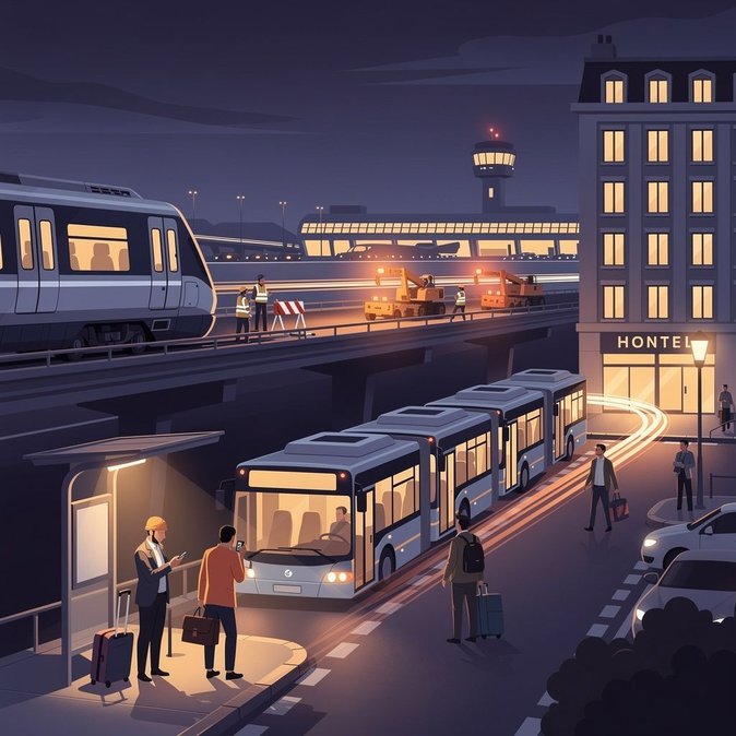 Cierre nocturno de la rama del aeropuerto del RER C afecta conexiones con Orly hasta el 31 de julio