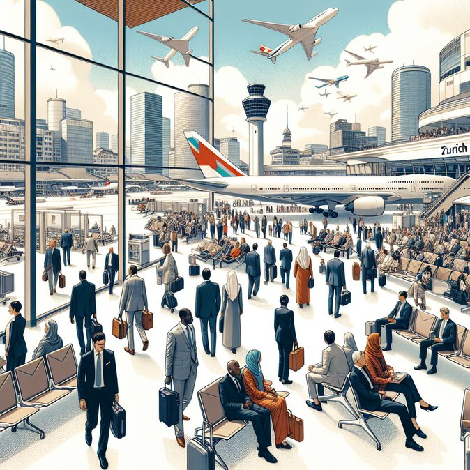 Zurich Airport Flight Movements Climb Back to 99 % of Pre-Covid Record