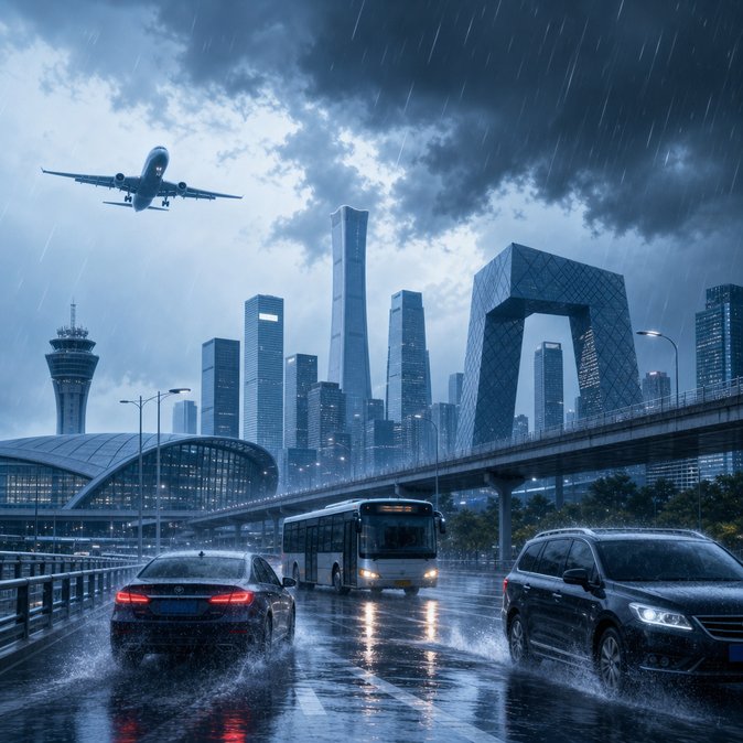 Beijing Activates Flood-Response Plan as May 16 Storm Alert Signals Possible Airport and Ground-Transport Disruptions