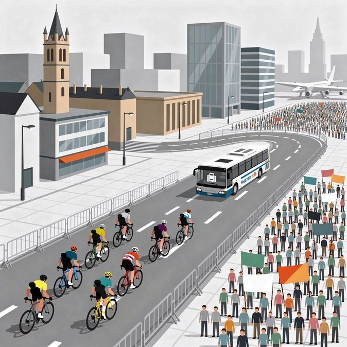 Alerte Mobilité à Bruxelles : la course cycliste BXL Tour et le rassemblement « Bien-être, pas guerre » ferment des artères de la ville et détournent les navettes aéroportuaires