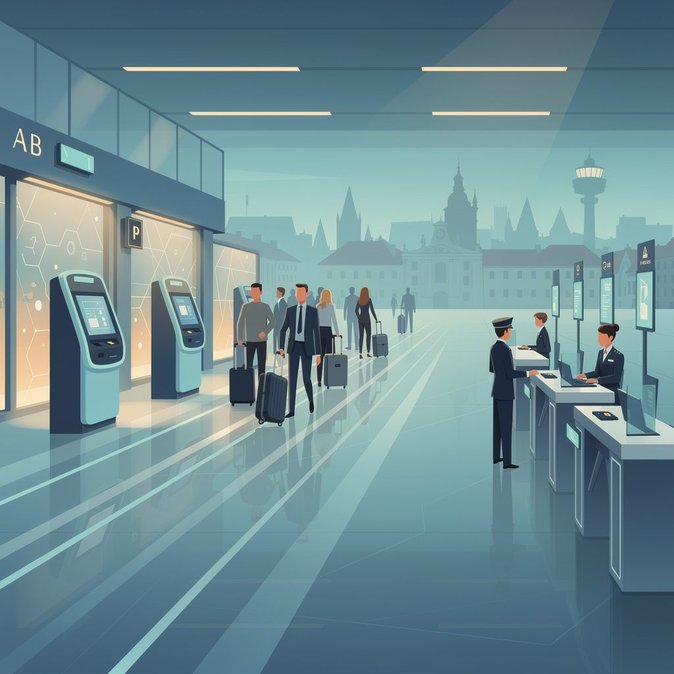 L’aéroport de Prague teste un nouveau système EES pour réduire les files d’attente des arrivées hors Schengen