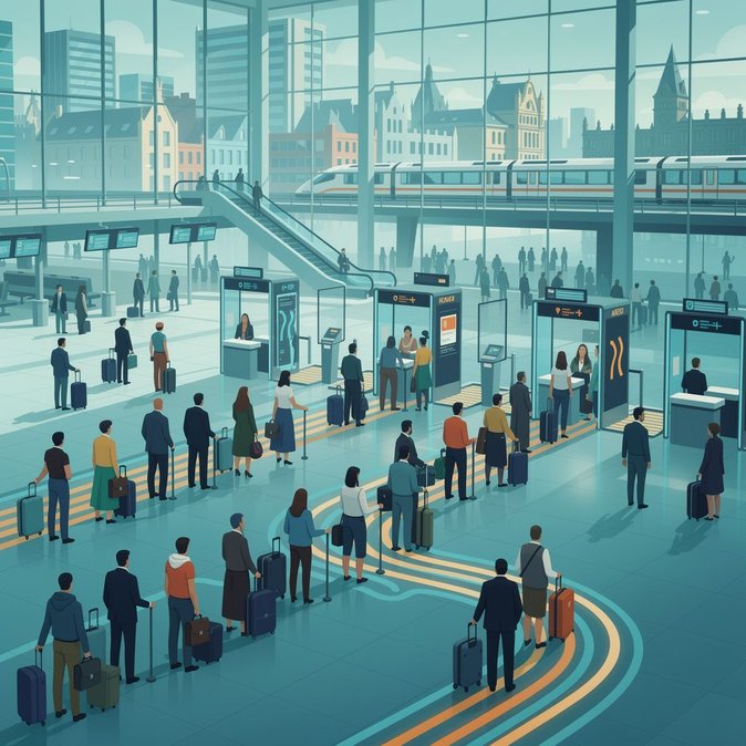 L’aéroport de Bruxelles invite les voyageurs à arriver en avance face à l’afflux estival provoquant de longues files d’attente aux contrôles des passeports
