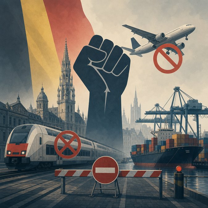 Three-day general strike paralyses Belgian transport, triggering travel contingency plans