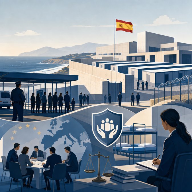 Spain Confirms 3,301 Reception Places for New EU Border-Asylum Procedure
