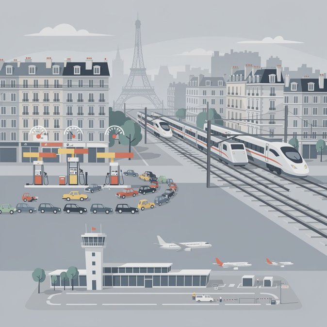 La escasez de combustible afecta al 16 % de las estaciones de servicio en Francia, poniendo en riesgo la logística del transporte por carretera