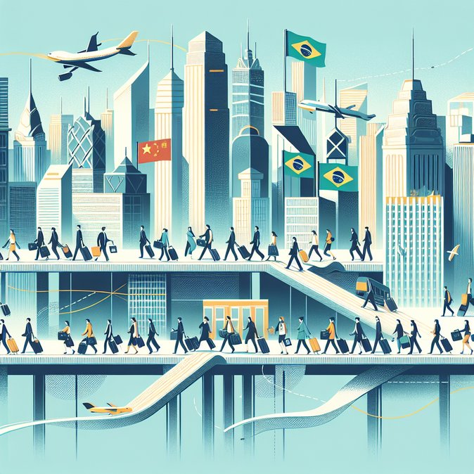 Brazil’s visa-free entry for Chinese citizens takes effect, opening the door to South America
