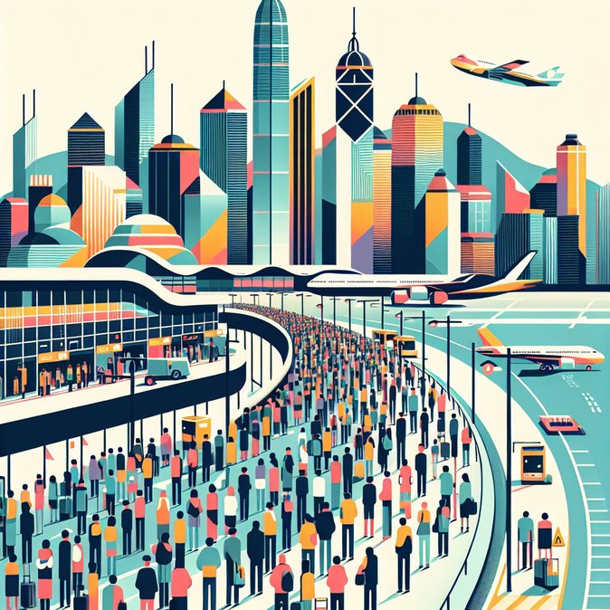 Airport queues form as Hongkongers start nine-day New Year getaways; Immigration forecasts 11.38 million trips